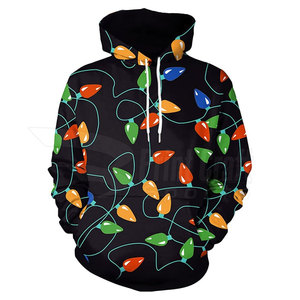 High Quality <b>Men's</b> <b>Christmas</b> Hoodies Quick Dry Breathable Custom Logo Printing Hooded Collar Solid Plain Dyed for Winter Use - Product Image 1