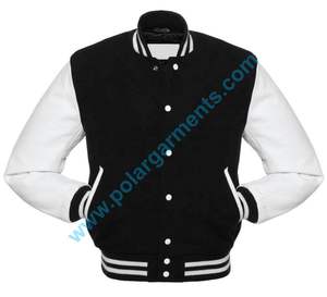 Nouveau hommes personnalisé corps en laine et en cuir véritable manches Varsity Jacket Letterman Baseball College Jacket - Product Image 5