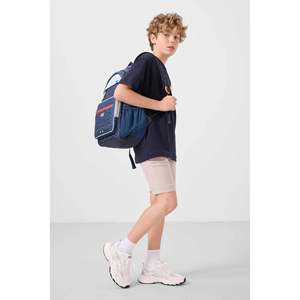 Ensemble de shorts chino en coton pour garçons TOMMYLIFE, coupe ample, tissé, léger et flexible - Bleu marine, gris pierre et noir, modèle 11278 - Product Image 1
