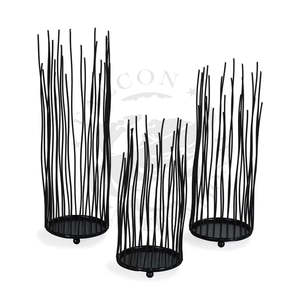 Nouveau design tendance, bougeoir en fil de fer métallique pour décoration intérieure/extérieure, mariage et Noël, fait à la main, durable - Product Image 4