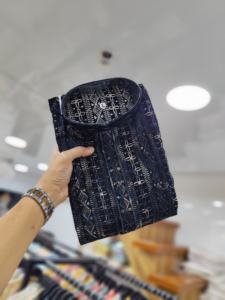 <b>Men's</b> Pure Viscose Reyon Fabric Embroidered Chicken Design <b>Kurtas</b> Wedding Season Formal Style Indian Pakistani Clothing for - Product Image 6