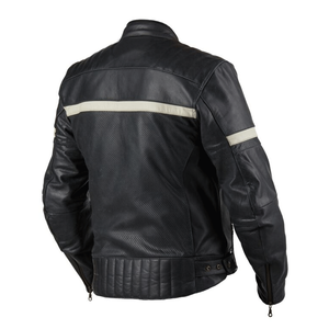 OEM Custom Design Men's Genuine Leather Racing Motorbike Jacket Breathable Winter Riding Jacket with Windproof Protections - Product Image 4