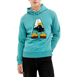 Sweatshirts à capuche brodés pour hommes, design personnalisé, sweatshirts d'hiver confortables de couleur unie, avec col, techniques teintes unies pour l'extérieur - Product Image 1