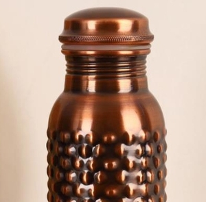 Bouteille d'eau décorative en cuivre de style vintage aux tarifs de gros de l'Inde - Product Image 5