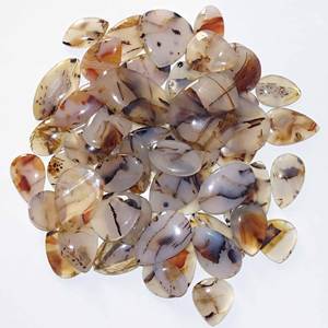 Agate naturelle Montana pierres précieuses en vrac mélange forme et taille Montana Agate Cabochon pierres précieuses en vrac Lot fabrication de bijoux - Product Image 3
