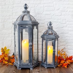 Luxury <b>Lantern</b> Handmade <b>Lantern</b> Etching Iron Homeware Decorative Living Room Metal <b>Candle</b> <b>Holder</b> Wholesale Manufacturer Supplier - Product Image 1