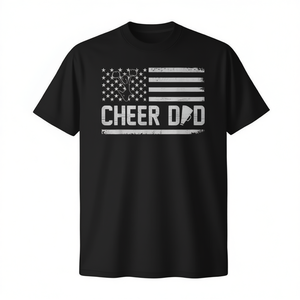 Camiseta con Bandera Americana para Hombre, Corte Estándar, Cuello Redondo, Manga Corta, Impresión en Serigrafía, Deportes y Juegos - Product Image 2