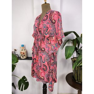 Ultimate Luxury Romantic Gift for Her New Silk Blend <b>Kaftan</b> Soft Light Flowy Gown for <b>Beach</b> Night Modest Evening Dress - Product Image 5