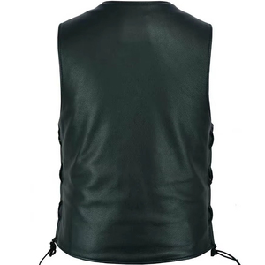 Chaleco de Cuero para Hombre, Diseño Nuevo 2025, con Botones en la Parte Delantera, Prenda Exterior Cortavientos para Otoño, para Uso en Clubes/Equipos - Precio Razonable - Product Image 3