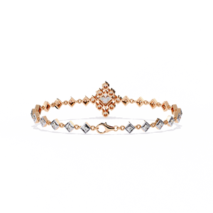 Brazalete de Diamantes Cultivados en Laboratorio de Alta Calidad, Forma Redonda, Oro Sólido de 10k a 18k, Cuatro Puntas, Disponible en Tamaños Personalizados - Product Image 4