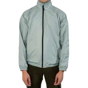 Chaqueta Deportiva Retro de Nailon con Cremallera para Hombre, Personalizada con Logotipo Bordado, Ribete, Chaqueta Impermeable de Softshell para Exteriores, Talla Grande - Product Image 1