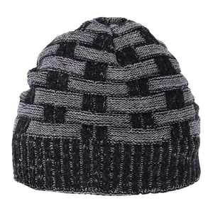 High Quality Trendy Ribbed Winter Beanie Cap Casual Streetwear Bow Camouflage Argyle <b>Pattern</b> Slouchy Breathable - Product Image 4