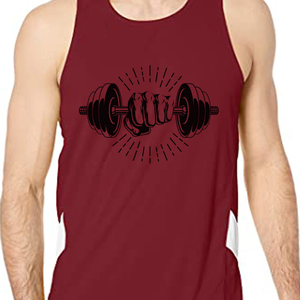 Débardeur sans manches personnalisé en coton 100% pour homme, grande taille, logo de haute qualité, débardeur de sport respirant, séchage rapide, couleur unie 3D - Product Image 3