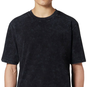 100% algodón, camiseta para hombre, ajuste holgado, estampado, diseño personalizado, camiseta de lavado ácido de alta calidad para hombre, ropa de calle, estilo informal - Product Image 5