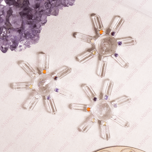 Generador de Energía Reiki de Cuarzo Transparente Natural de Primera Calidad con 7 Puntas para Meditación y Decoración - Product Image 3