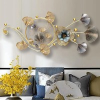 Votre motif Design Floral fantaisie mur Art sortie d'usine Super vente métal artisanat luxueux pour salon décoration de la maison
