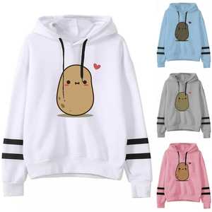 Sudadera informal de manga larga con estampado a rayas para mujer, pulóver, blusa, sudaderas con capucha - Product Image 1