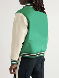   Chaqueta Bomber de Forro Polar con Letras, Chaqueta Universitaria para Hombre, Chaquetas con Logotipo Personalizado OEM, Chaquetas Bordadas - Product Image 3