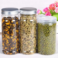 Bocaux alimentaires Manufacture du Vietnam Conteneur de stockage d'aliments secs en plastique transparent Distributeur de cuisine en PET durable pour céréales Pots de haricots de riz