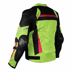 Chaqueta de carreras personalizada para motocicleta, tela de malla transpirable con armadura de alto impacto y correas ajustables, equipo óptimo para motociclistas - Product Image 2