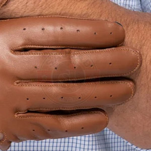 Gants de conduite en cuir de qualité supérieure pour hommes, gants de conduite en cuir de qualité supérieure - Product Image 6