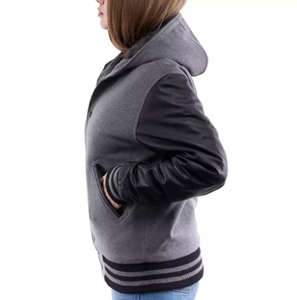 แจ็คเก็ตมีตัวอักษรฤดูหนาวของผู้หญิงแจ็คเก็ตฤดูหนาวแบบกำหนดเอง - Product Image 5