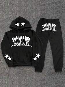 Survêtement empilé imprimé pour hommes de nouveau style d'approvisionnement direct d'usine Survêtement graphique pour hommes de couleur personnalisée de qualité supérieure - Product Image 5