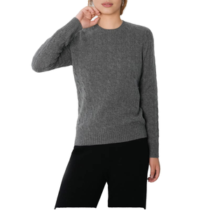 Pull en laine 100% à col rond, à manches longues, épais, chaud, ajusté, décontracté, pour femmes, en gros, personnalisable - Product Image 6