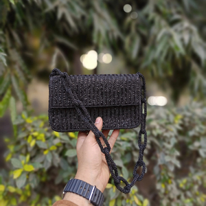 Pochette perlée de style automne faite à la main avec chaînes de portefeuille enveloppe écologique de grande capacité pour l'arrivée fraîche de voyage! - Product Image 1