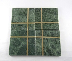 Ensemble de sous-verre incrusté de marbre peint à la main durable et écologique portable le plus demandé pour un usage quotidien et des fêtes au prix d'usine - Product Image 5