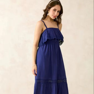 Vestido largo de fiesta de algodón indio hecho a mano para mujer, ropa de playa de verano con estilo, regalo de novia personalizado, vestidos informales para esposa - Product Image 1