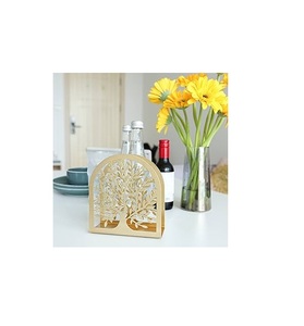 Meilleure vente Porte-serviettes en métal décoratif pour table modèle plaqué or pour la maison et l'hôtel au prix de gros - Product Image 2