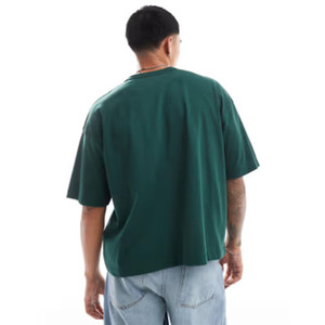 Speedy Industry Manga corta para hombre con cuello redondo Palangre de gran tamaño Hombro caído Muy tendencia - Product Image 2