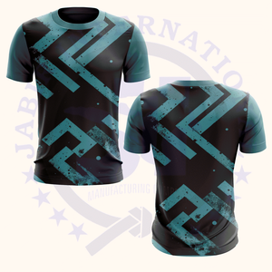 Alta calidad 100% algodón tejido en relieve impreso verano estilo Casual patrón de gran tamaño Camisetas cuello redondo para hombres gran oferta DIY - Product Image 3