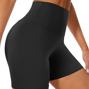Recién llegado, pantalones cortos de yoga para mujer, mallas OEM, pantalones cortos de cintura alta sin costuras con bolsillos - Product Image 2