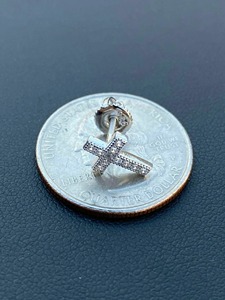 Pendientes de Cruz con Diamantes Moissanite VVS con Certificado GRA, Chapados en Oro sobre Plata 925, Joyería Fina para Regalo de Cumpleaños - Product Image 5