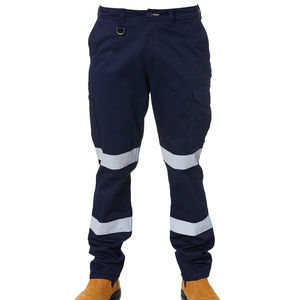 Pantalones DE TRABAJO multibolsillos de algodón para hombre, pantalones Cargo reflectantes para exteriores para hombre, ropa de seguridad transpirable, pantalones Cargo de trabajo para hombre - Product Image 1