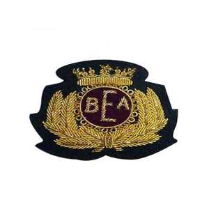 Insignia Bordada Personalizable con Cuerda de Ancla Dorada Clásica, Insignia de Tela Cosida con Rango de Cadete Marítimo OEM - Product Image 3