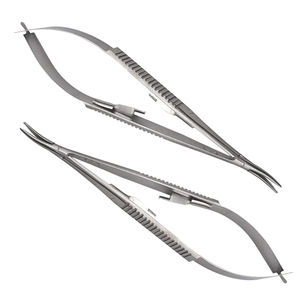 Portaagujas Castroviejo Profesional para Microcirugía, Curvo, de Acero Inoxidable, Pinzas para Atar Suturas, Juego de Instrumentos Reutilizables - Product Image 5