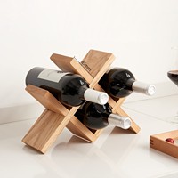 Vente en gros de supports à vin en bois fabriqués à la main porte-bouteilles de champagne décoratif de luxe dans la cuisine