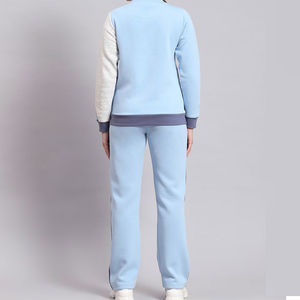 Femmes élégantes hiver solide survêtement deux pièces ensemble pull à manches longues pantalon à jambes larges tenue décontracté - Product Image 4