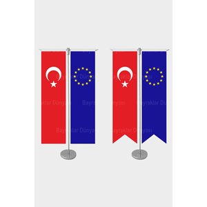 Customizable T-Shaped Desk <b>Flag</b> Digital Printing Beach Style Pennant Featuring Cloth Cotton Polyester <b>Flags</b> Aluminum Fiberglass - Product Image 3