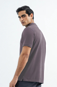 Custom High Quality Printed Logo Solid Color Casual 100% Cotton Pique Quick Dry Short Sleeve Golf Collared for Shirt - Product Image 4