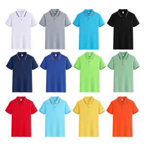 2025 hombres mujeres Casual Anti-Pilling para POLO camisa de manga corta de moda diseño doble cremallera Color sólido 100% algodón - Product Image 5
