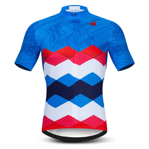 Maillot de cyclisme à manches courtes pour hommes, respirant, à séchage rapide, rembourré, vente en gros - Product Image 1