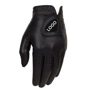 Guantes de golf de cuero duraderos profesionales de Venta caliente Cómodo estilo de logotipo personalizado Guantes de golf de cuero puro de alta calidad - Product Image 2