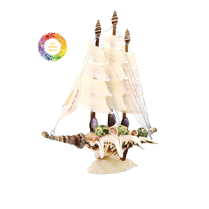 โมเดลเรือเปลือกหอย | coastal Living Decor | เปลือกหอยธรรมชาติจากชายฝั่งเวียดนาม - Product Image 5