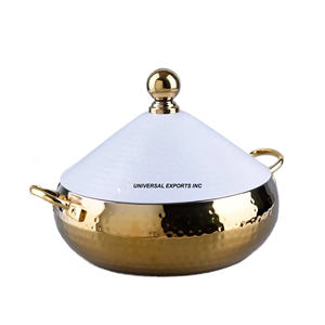 Hotpot de madreperla de Metal para bodas y eventos, mesa, forma redonda, diseñador, nuevo calentador de alimentos de Metal - Product Image 4