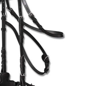 Bridon en cuir de vache de haute qualité avec rembourrage doux, bande de nez et boucles, produits de licol pour chevaux - Product Image 1