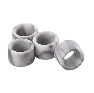 แหวนผ้าเช็ดปากลายหินอ่อนทำด้วยมืออุปกรณ์ตกแต่งโต๊ะแหวนผ้าเช็ดปากทำจากเรซินหินอ่อน - Product Image 2